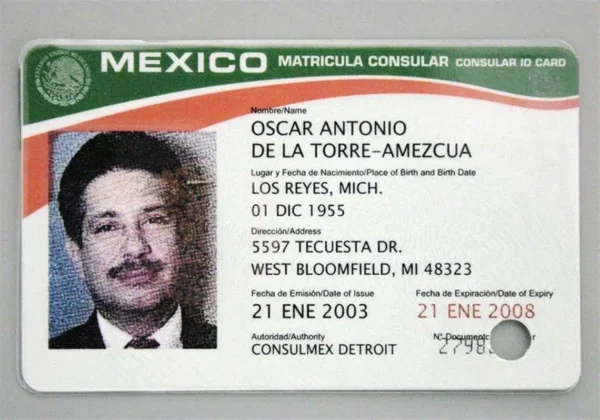 Buy ID Card of Mexico